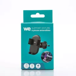 WE Support voiture universel pour smartphones : Fixation grille d'aération - Système pince avec 3 points de maintiens…