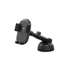 WE Support voiture universel : Fixation ventouse tableau de bord + pare-brise - bras extensible - pince avec 3 points de…