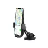 WE Support voiture universel pour smartphones : Fixation ventouse tableau de bord - Système pince avec 3 points de maintiens…