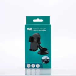 WE Support voiture universel pour smartphones : Fixation ventouse tableau de bord - Système pince avec 3 points de maintiens…
