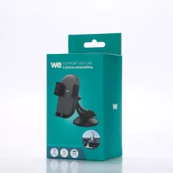 WE Support voiture universel pour smartphones : Fixation ventouse tableau de bord - Système pince avec 3 points de maintiens…