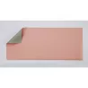 Tapis de souris XXL en PU réversible, rose et gris.