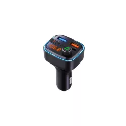 Tranmetteur FM Bluetooth V5.3 avec 2 ports USB-A et un port USB-C (PD30W) - Total 48W - Lecteur clé USB