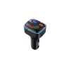 Tranmetteur FM Bluetooth V5.3 avec 2 ports USB-A et un port USB-C (PD30W) - Total 48W - Lecteur clé USB