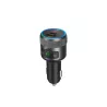 Transmetteur FM Bluetooth V5.1 avec port USB (QC 3.0 18W) et USB-C (PD24W) , finition métallique