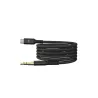 Câble USB-C/Jack Mâle 1.20m Nylon tressé noir