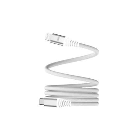 Câble USB-C/Lightning magnétique, USB2,0 - 9V/3A/27W, 1mètre blanc