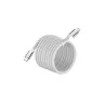 Câble USB-C/Lightning magnétique, USB2,0 - 9V/3A/27W, 2 mètres blanc
