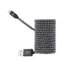 Câble USB-C/Lightning nylon tressé 2m - noir & blanc Charge rapide Connecteurs en métal