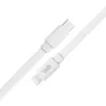 WE Câble USB-C/Lightning mâle/mâle plat 1m - blanc