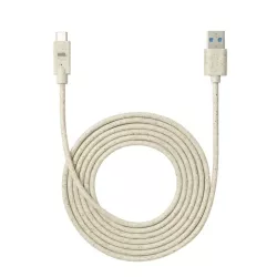 Câble USB-C/USB A biosourcé avec 30% de matières recyclées - 2m - Packaging écoconçu