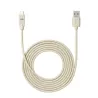 Câble USB-C/USB A biosourcé avec 30% de matières recyclées - 2m - Packaging écoconçu