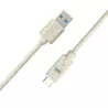 Câble USB-C/USB A biosourcé avec 30% de matières recyclées - 2m - Packaging écoconçu