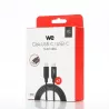 WE Lot de 2 câbles USB-C/USB-C - 1,50m - USB 3.2 gen 1 - Charge 3A - Transferts jusqu'à 5Gbps - Noir