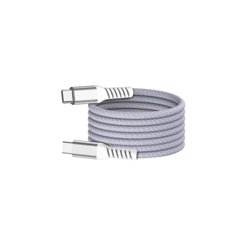 Câble USB-C/USB-C magnétique, USB2,0 - 20V/3A/60W, 1mètre violet