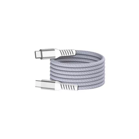 Câble USB-C/USB-C magnétique, USB2,0 - 20V/3A/60W, 1mètre violet