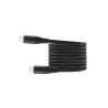 WE Câble USB-C mâle/USB-C mâle/mâle en nylon tressé 1.50m - Charge 100W - USB 2.0 - noir et blanc