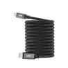 WE Câble USB-C mâle/USB-C mâle/mâle en nylon tressé 2m - USB 3.2 gen 1 - 3A - noir et blanc