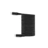 WE Câble USB-C mâle/USB-C mâle/mâle en nylon tressé 3m - Charge 100W - USB 2.0 - noir et blanc