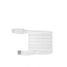 Câble USB-C mâle/USB-C mâle plat 1 m - Charge 60W (3A/20V) - USB 2.0 - blanc - ne s'emmêle pas