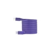 Câble USB-C mâle/USB-C mâle plat 1 m - Charge 60W (3A/20V) - USB 2.0 - violet - ne s'emmêle pas