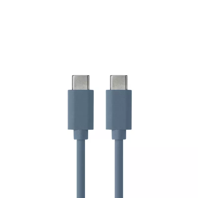 Câble USB-C/USB-C en silicone - USB 2.0 - Charge 3A/60W - 1.50m - bleu nuit