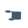 Câble USB-C/USB-C en silicone - USB 2.0 - Charge 3A/60W - 1.50m - bleu nuit