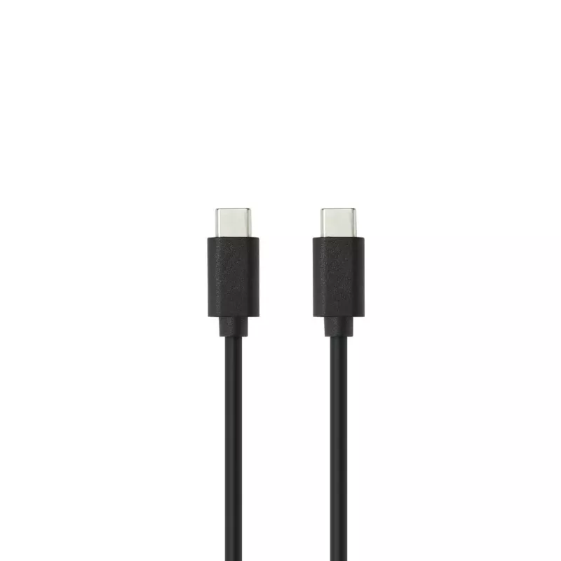 Câble USB-C/USB-C en silicone - USB 2.0 - Charge 3A/60W - 1.50m - noir