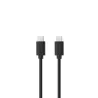 Câble USB-C/USB-C en silicone - USB 2.0 - Charge 3A/60W - 1.50m - noir
