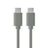 Câble USB-C/USB-C en silicone - USB 2.0 - Charge 3A/60W - 1.50m - vert kaki