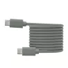 Câble USB-C/USB-C en silicone - USB 2.0 - Charge 3A/60W - 1.50m - vert kaki