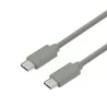 Câble USB-C/USB-C en silicone - USB 2.0 - Charge 3A/60W - 1.50m - vert kaki