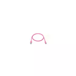 Câble USB-C mâle/USB A mâle plat 1 m - USB 3.1 gen 2 - fuchsia ne s'emmêle pas