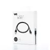 Câble USB-C mâle/USB A mâle plat 1 m - USB 3.1 gen 2 - noir ne s'emmêle pas
