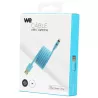Câble Apple USB/lightning plat: évite de faire des noeuds 1m bleu - en silicone
