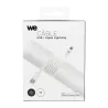 Câble Apple USB/lightning plat: évite de faire des noeuds 1m blanc - en silicone