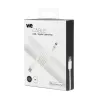 Câble Apple USB/lightning plat: évite de faire des noeuds 1m blanc - en silicone