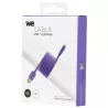 Câble Apple USB/Lightning plat : évite les noeuds 1m Violet - en silicone