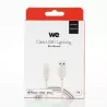 Câble USB/Lightning en silicone - 1m - rose
