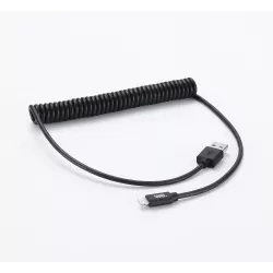 Câble USB / Lightning torsadé 2m - noir