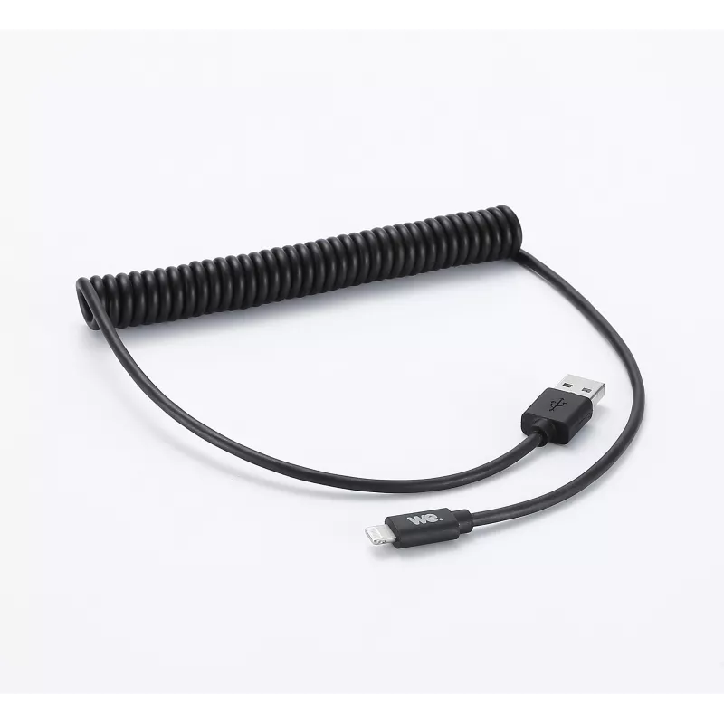 Câble USB / Lightning torsadé 2m - noir