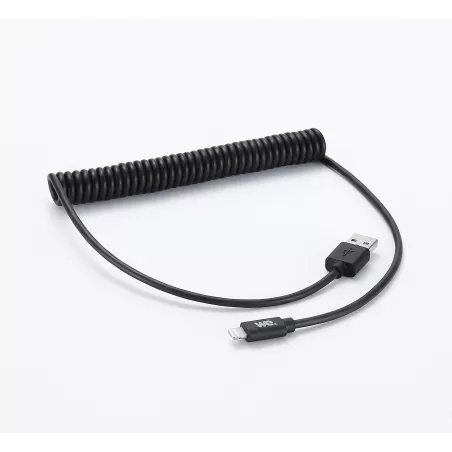 Câble USB / Lightning torsadé 2m - noir