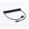 Câble USB / Lightning torsadé 2m - noir