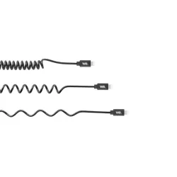 Câble USB / Lightning torsadé 2m - noir