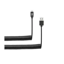 Câble USB / Lightning torsadé 2m - noir