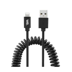 Câble USB / Lightning torsadé 2m - noir