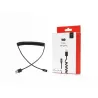 Câble USB / Lightning torsadé 2m - noir