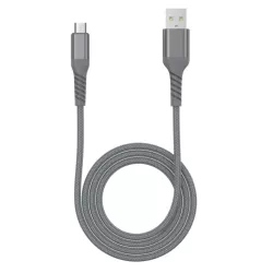 Câble USB/Micro-USB mâle/mâle avec cordon en nylon + kevlar 400D - 1m