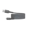 Câble USB/Micro-USB mâle/mâle avec cordon en nylon + kevlar 400D - 1m