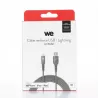 Câble USB/Micro-USB mâle/mâle avec cordon en nylon + kevlar 400D - 1m